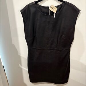 NWT Free People Leather Mini Dress